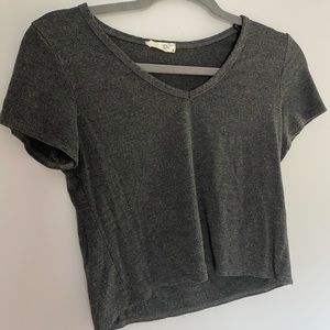 Grey crop top